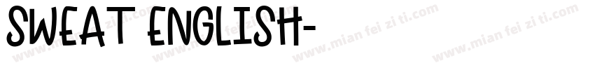 sweat English字体转换